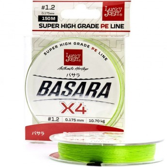 Леска плетёная LUCKY JOHN BASARA GREEN 125 м - 0,175 мм