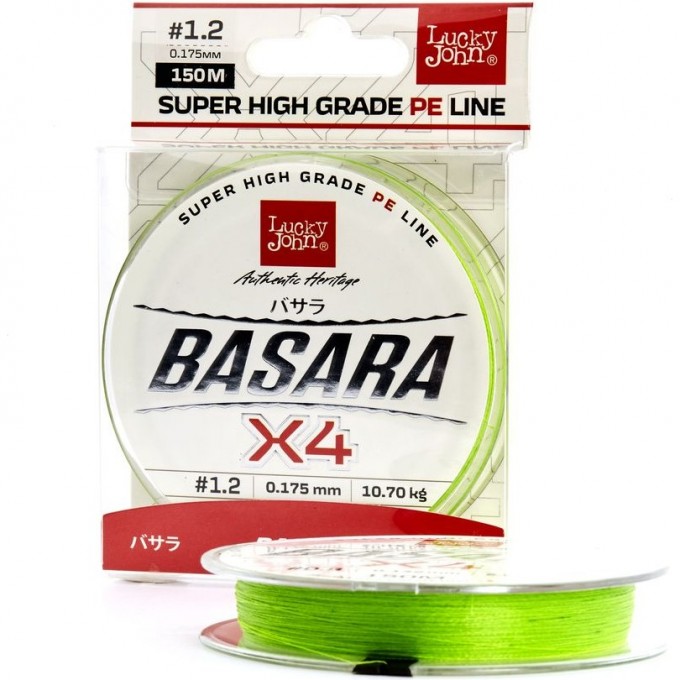 Леска плетёная LUCKY JOHN BASARA GREEN 125 м - 0,175 мм LJ4104-017 Леска плетёная LUCKY JOHN BASARA GREEN 125 м - 0,175 мм LJ4104-017