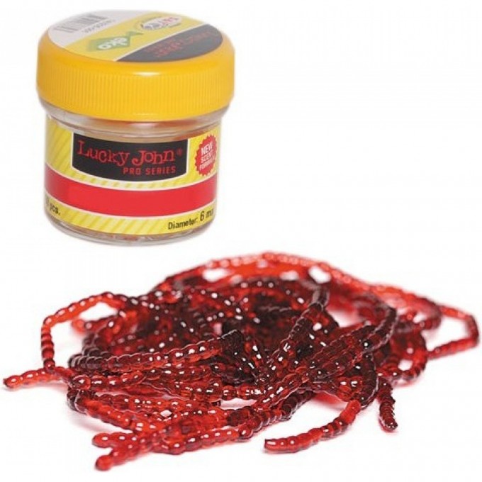 Насадки искусственные съедобные LUCKY JOHN PRO SERIES EXTRA BLOOD WORM Мотыль 200Шт. 140201-001 Насадки искусственные съедобные LUCKY JOHN PRO SERIES EXTRA BLOOD WORM Мотыль 200Шт. 140201-001