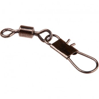Вертлюги с застежкой LUCKY JOHN PRO SERIES BARREL AND INTERLOCK BLACK 007 7Шт.