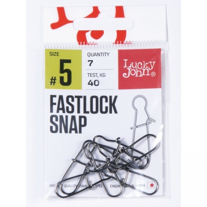 Вертлюги с застежкой LUCKY JOHN PRO SERIES ROLLING SWIVEL FASTLOCK 002 7Шт. LJP5101-002 Вертлюги с застежкой LUCKY JOHN PRO SERIES ROLLING SWIVEL FASTLOCK 002 7Шт. LJP5101-002