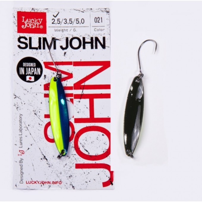 Блесна колеблющаяся LUCKY JOHN SLIM JOHN 5 г, цвет 021 LJSJ50-021