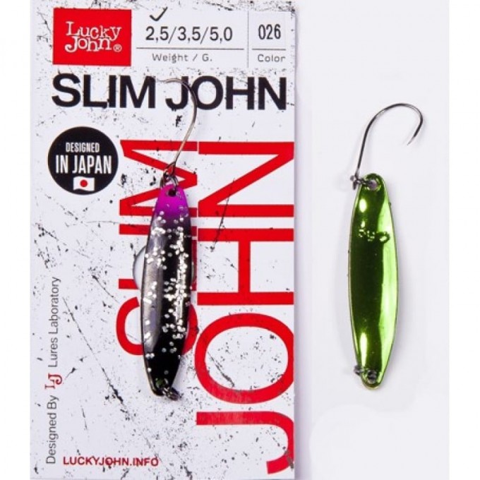 Блесна колеблющаяся LUCKY JOHN SLIM JOHN 5 г, цвет 026 LJSJ50-026