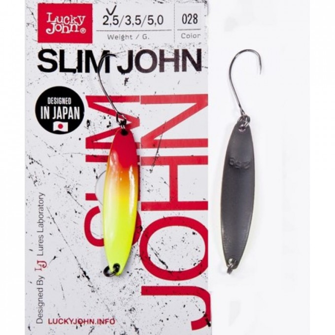 Блесна колеблющаяся LUCKY JOHN SLIM JOHN 5 г, цвет 028 LJSJ50-028